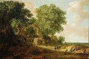 Jan van Goyen Landscape with Cottage and Figures oil painting on canvas